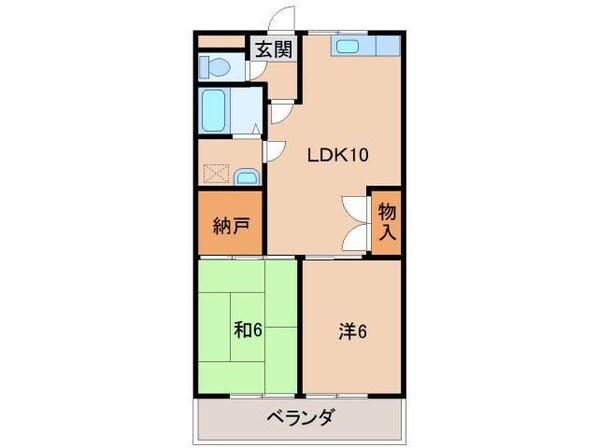 サクラマンション紀伊の物件間取画像